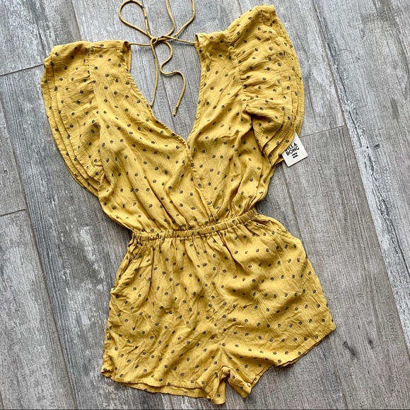 🔥🔥BILLABONG - RUFFLE SLEEVE ROMPER🔥🔥 - Picture 4 of 8